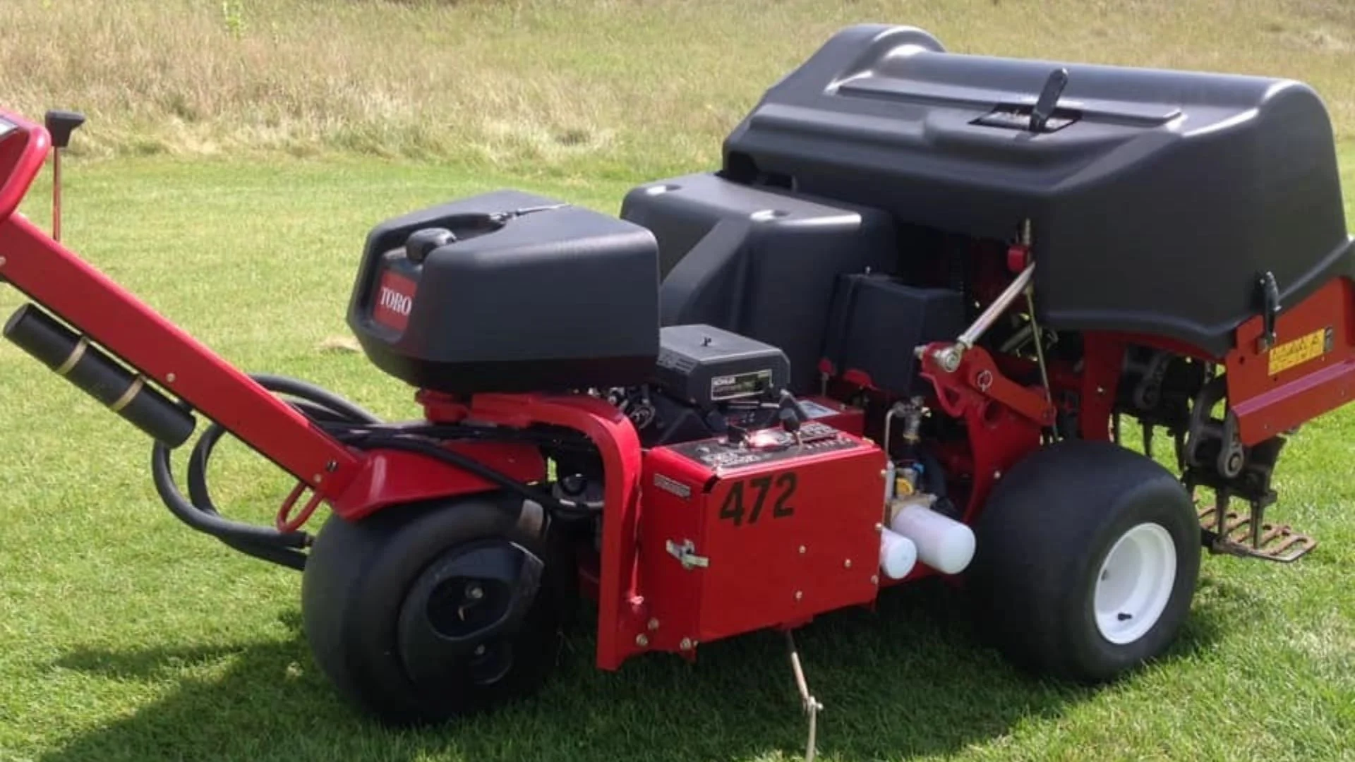 Aerification Happening at Edgewood