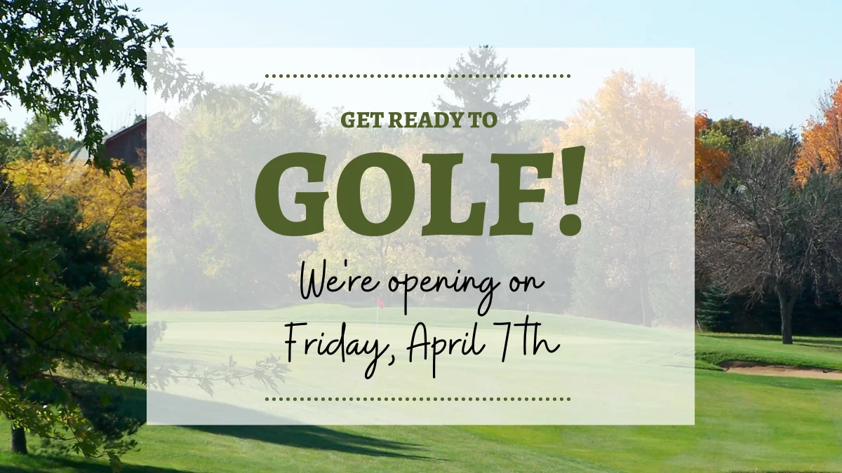 Opening Day at Edgewood! Friday, April 7th.