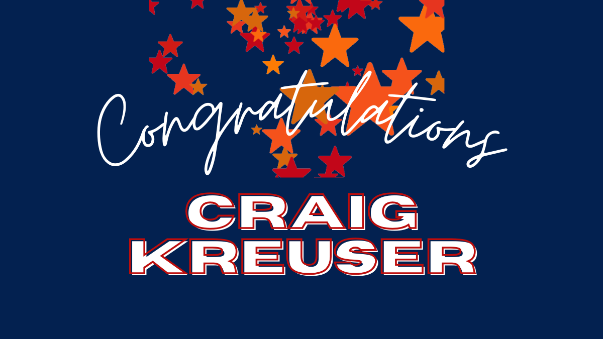 Congratulations to Craig Kreuser
